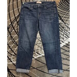 Banana Republic Skinny Fit Crop Jean Womens Petite Size 27/4P Blue Denim MidRise